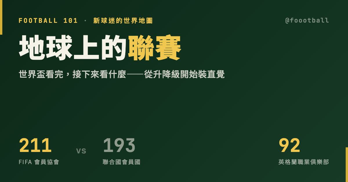 地球上的聯賽：世界盃看完，接下來看什麼｜封面