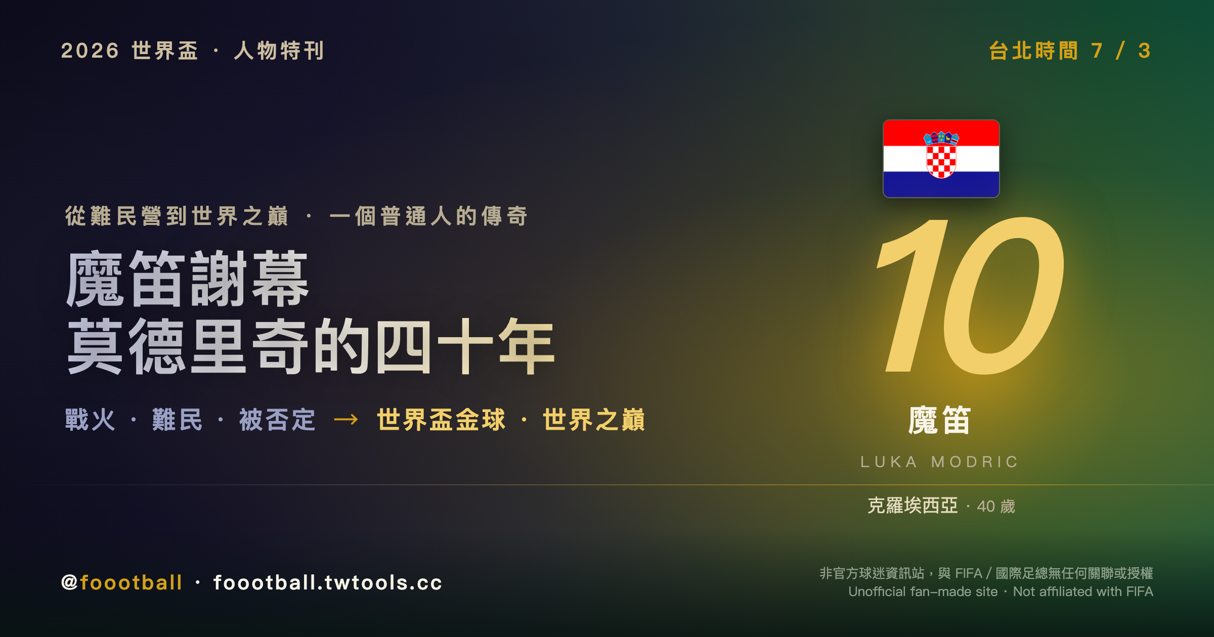 他從來不是被一眼看中的那種天才：莫德里奇的四十年，和每一個被低估過的我們｜封面